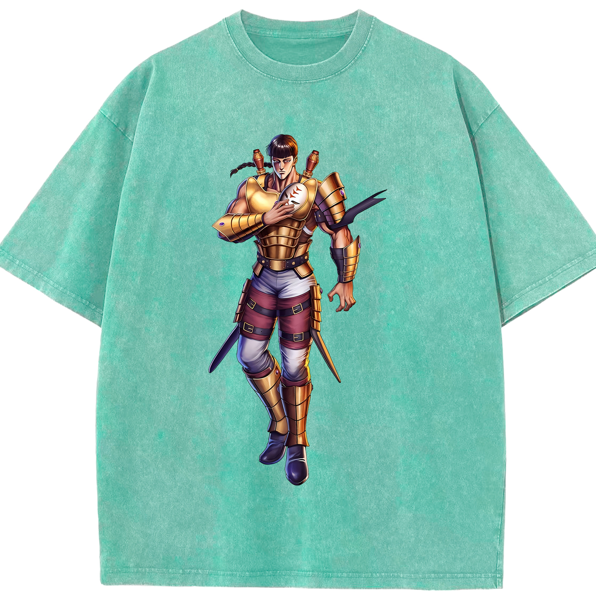 （画像用） 北斗の拳 Fist of the North Star 綿100% ヴィンテージ風 半袖Tシャツ（フロントプリント）